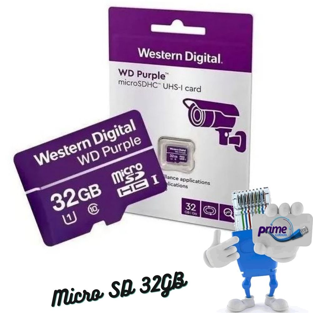 Tarjeta de memoria micro-SD 128 GB WD Purple™ Micro-SD 128 GB