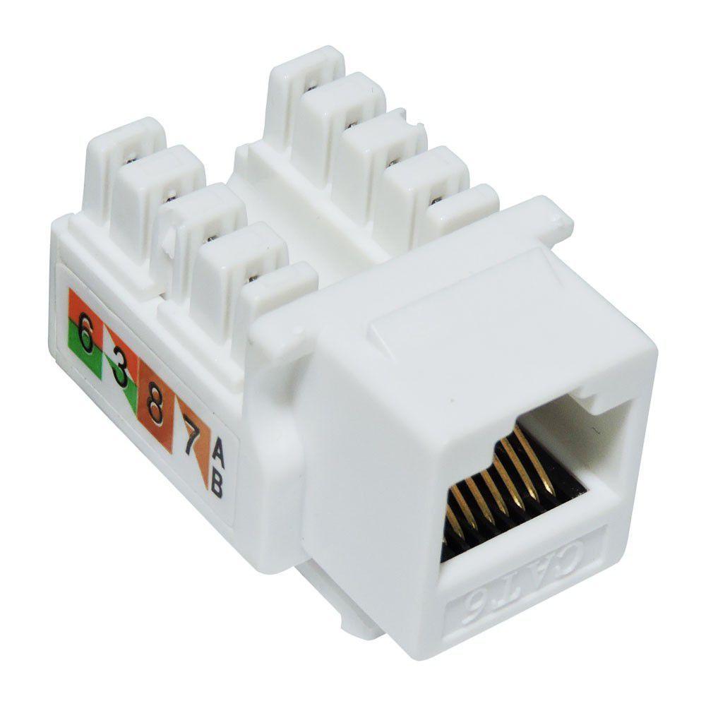 Conector Keystone RJ 45 Fêmea Cat.5e IPlus