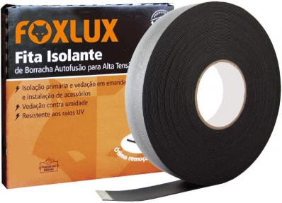 Fita Isolante De Borracha Autofusão Foxlux 19mm com 10 Metros - 10 m x 19 mm