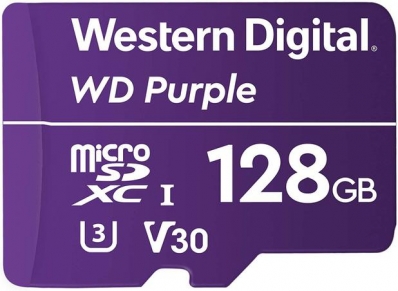 Cartão Micro SD 128GB WD Purple Western digital Intelbras