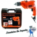 KIT Furadeira De Impacto Black Decker 3/8 560w 127V Com Maleta e Brocas TM500KB9BR