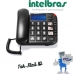 Telefone Intelbras Tok Facil ID com fio com teclas grandes