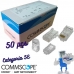 Conector RJ45 Cat.5e AMP Commscope 50 Peças