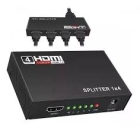 SPLITTER HDMI DIVISOR 1 ENTRADA X 4 SAÍDAS COM FONTE DE ALIMENTAÇÃO BIVOLT ,V1.4 1080P , COMPATIVEL COM HDCP
